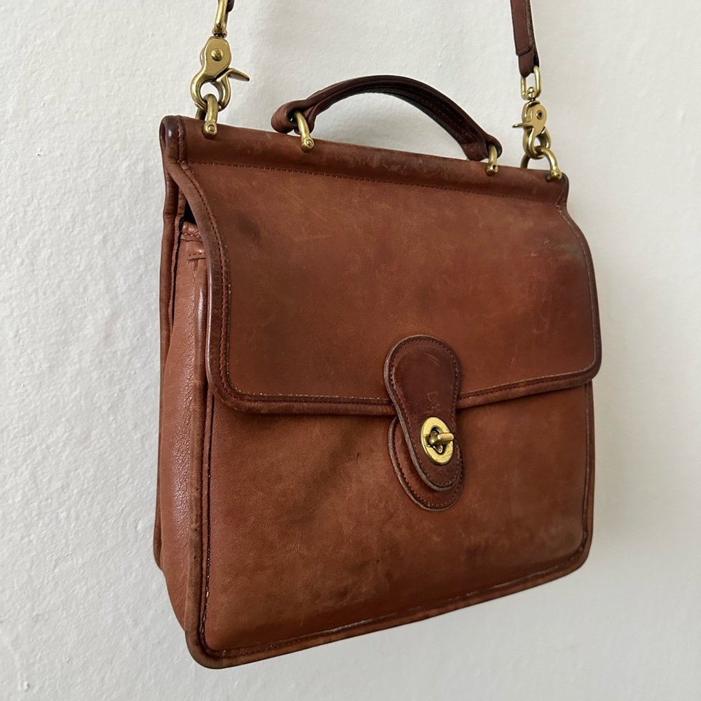 Vintage 80’s Coach Willis Crossbody Bag | British Tan | Genuine Leather Purse